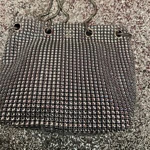 Crystal Mesh Shoulder Bag in Silver